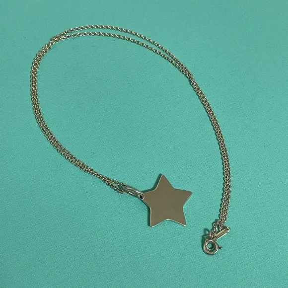 Tiffany RARE Silver Star Pendant Necklace - Picture 7 of 11